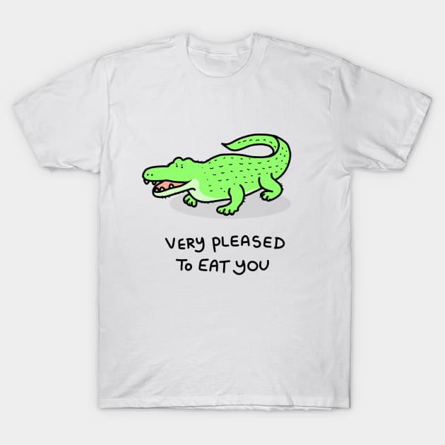 Grumpy Crocodile T-Shirt by grumpyanimals